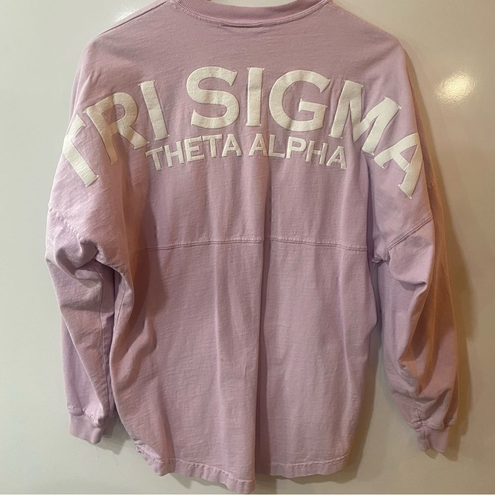 Tri Sigma Theta Alpha lavender cotton spirit Jersey size small